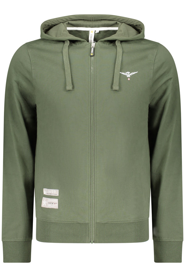 ACCADEMIA MILITARE FELPA CON ZIP UOMO VERDE