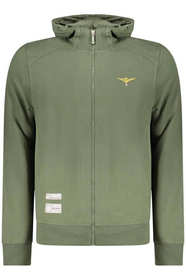 ACCADEMIA MILITARE FELPA CON ZIP UOMO VERDE