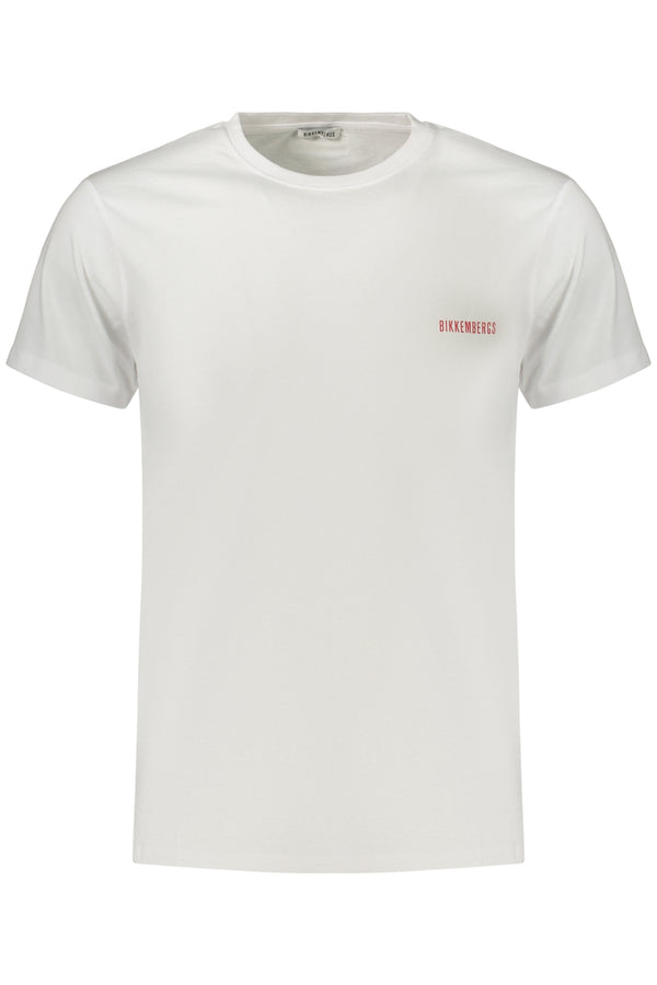 BIKKEMBERGS T-SHIRT MANICHE CORTE UOMO BIANCO