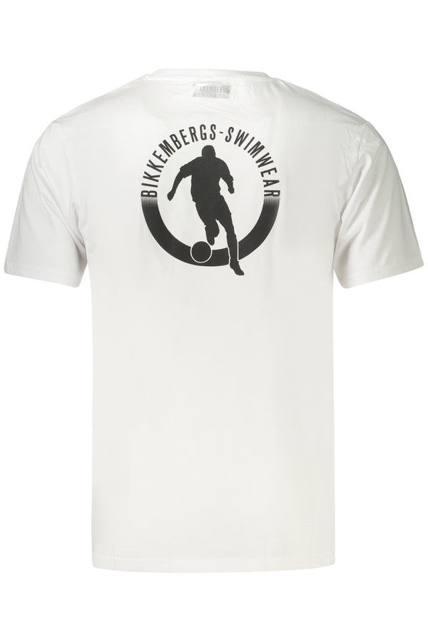 BIKKEMBERGS T-SHIRT MANICHE CORTE UOMO BIANCO