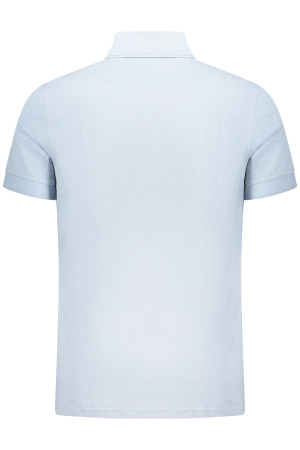 BOSS POLO MANICHE CORTE UOMO AZZURRO