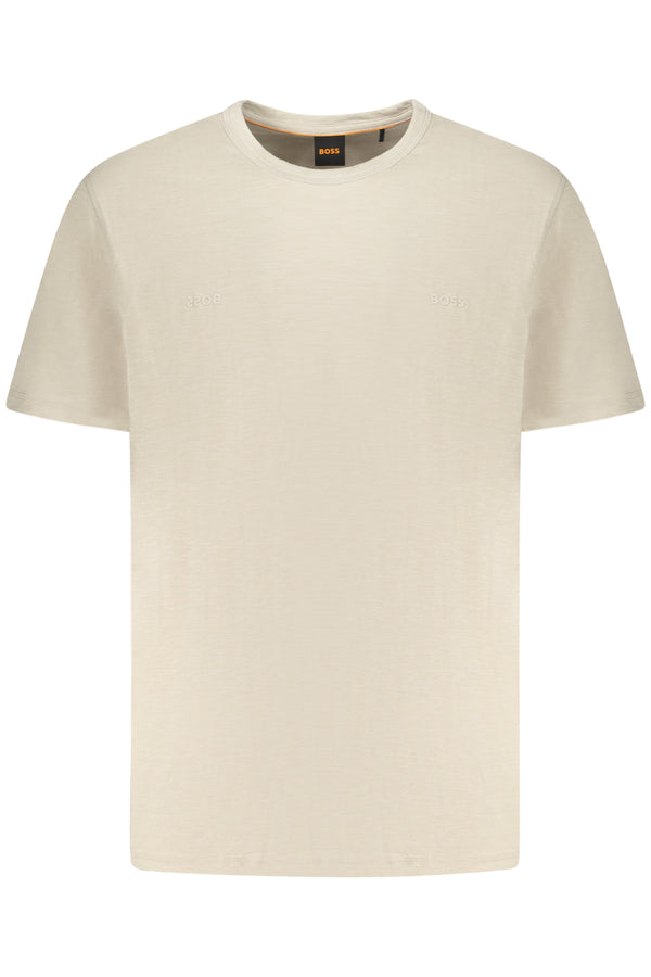 BOSS T-SHIRT MANICHE CORTE UOMO BEIGE