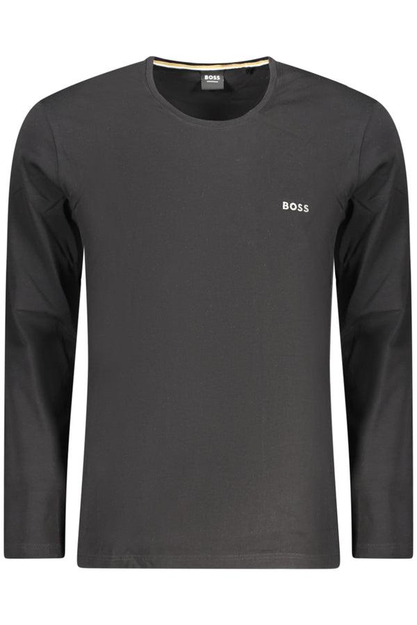 BOSS T-SHIRT MANICHE LUNGHE UOMO NERO
