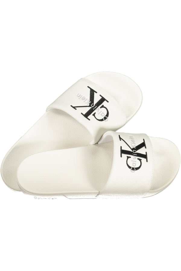 CALVIN KLEIN CALZATURA CIABATTA UOMO BIANCO