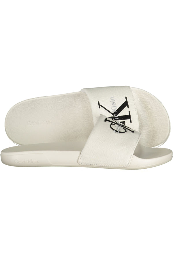 CALVIN KLEIN CALZATURA CIABATTA UOMO BIANCO