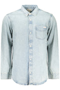 CALVIN KLEIN CAMICIA MANICHE LUNGHE UOMO AZZURRO