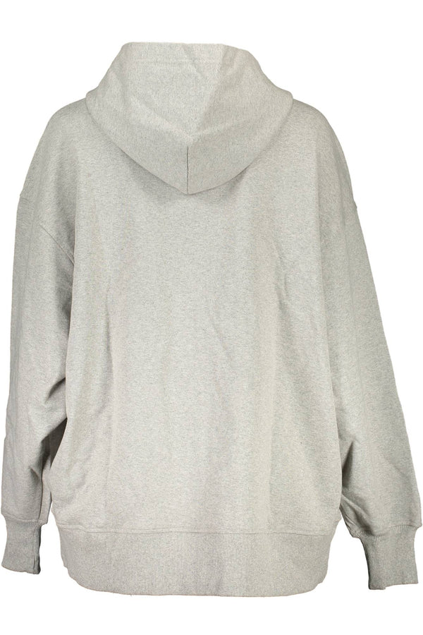 CALVIN KLEIN FELPA CON ZIP DONNA GRIGIO