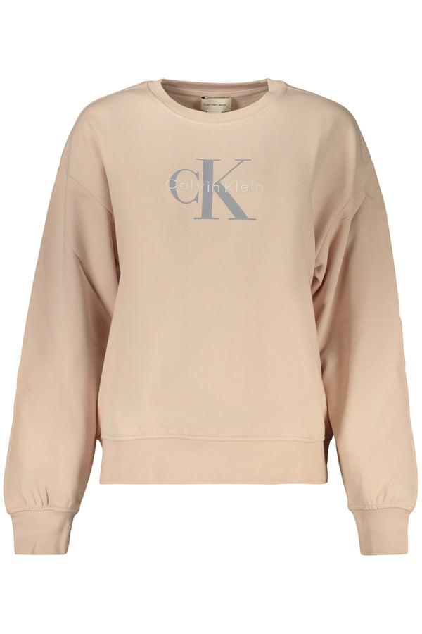 CALVIN KLEIN FELPA SENZA ZIP DONNA ROSA