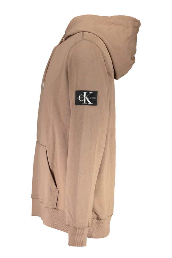 CALVIN KLEIN FELPA SENZA ZIP UOMO MARRONE