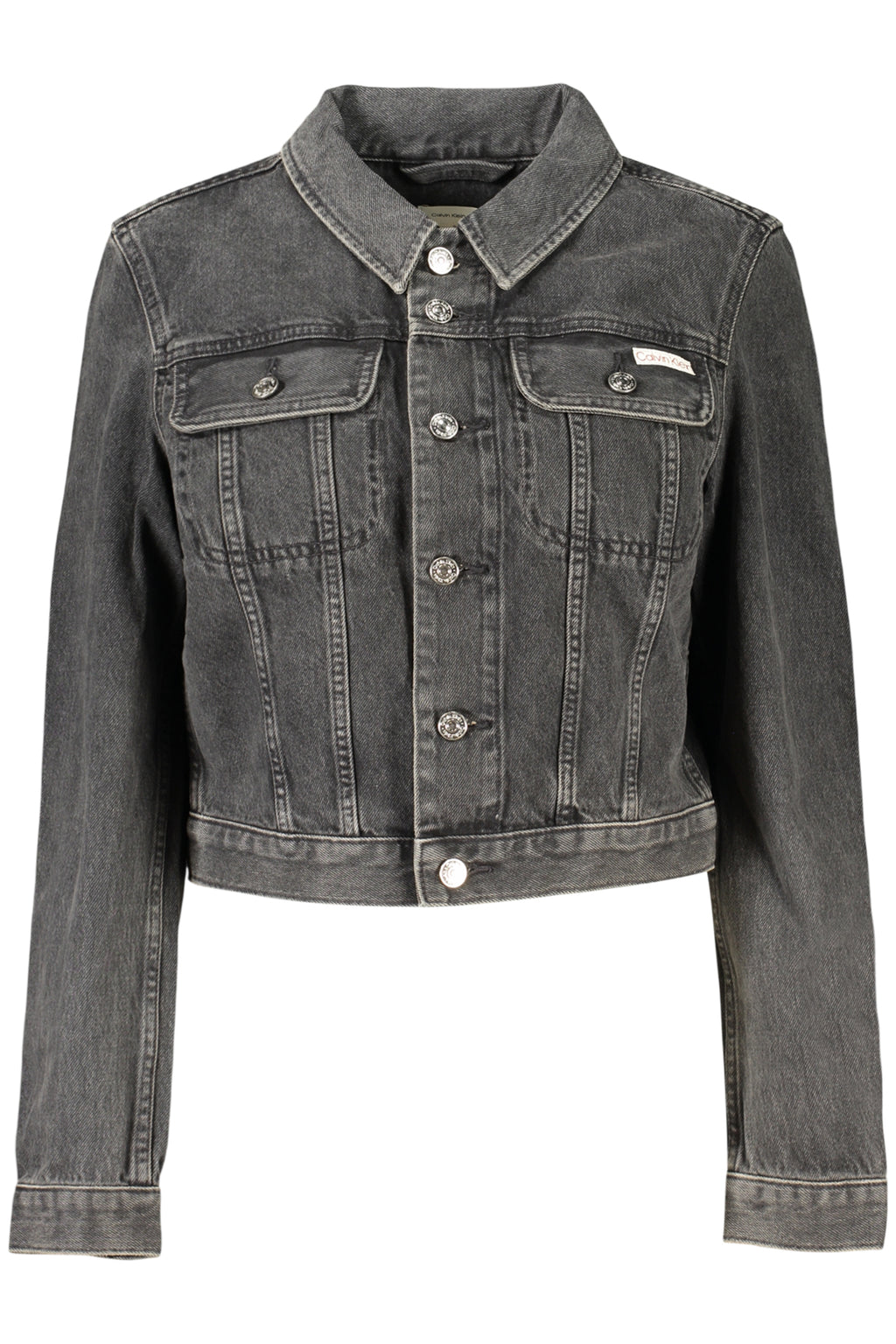 CALVIN KLEIN GIUBBOTTO IN JEANS DONNA NERO