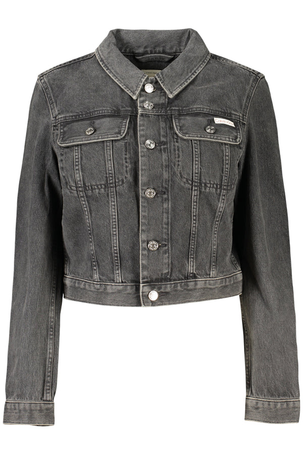 CALVIN KLEIN GIUBBOTTO IN JEANS DONNA NERO