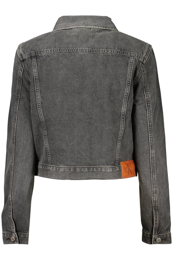 CALVIN KLEIN GIUBBOTTO IN JEANS DONNA NERO