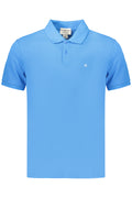 CALVIN KLEIN POLO MANICHE CORTE UOMO AZZURRO