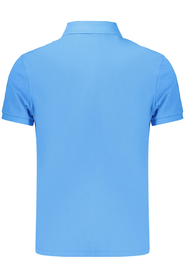 CALVIN KLEIN POLO MANICHE CORTE UOMO AZZURRO