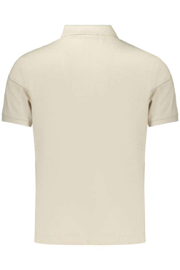 CALVIN KLEIN POLO MANICHE CORTE UOMO BEIGE