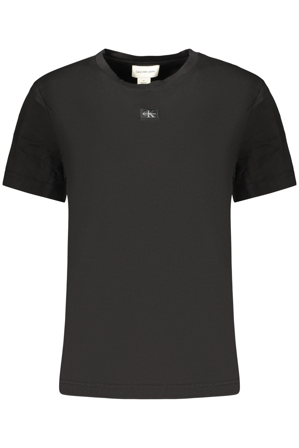 CALVIN KLEIN T-SHIRT MANICHE CORTE DONNA NERO