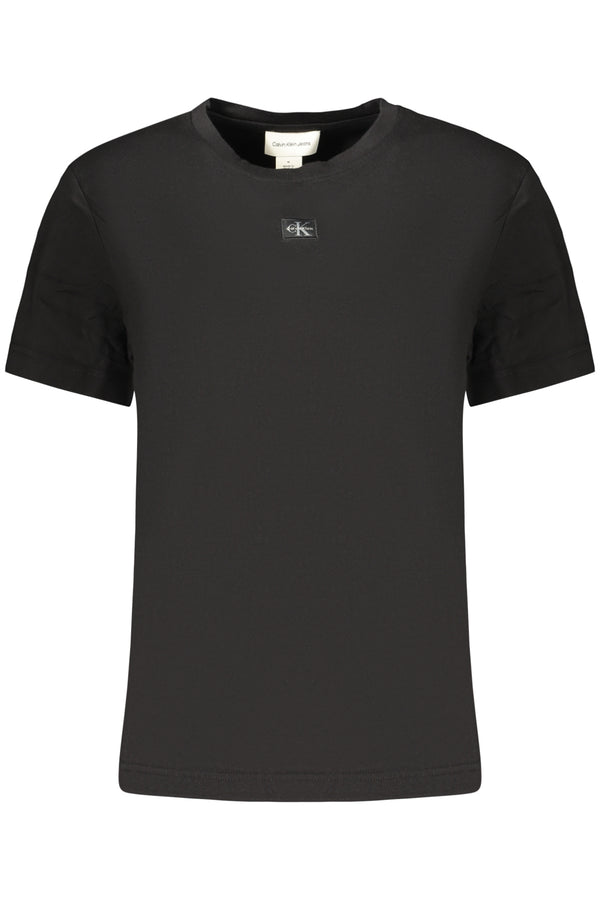 CALVIN KLEIN T-SHIRT MANICHE CORTE DONNA NERO