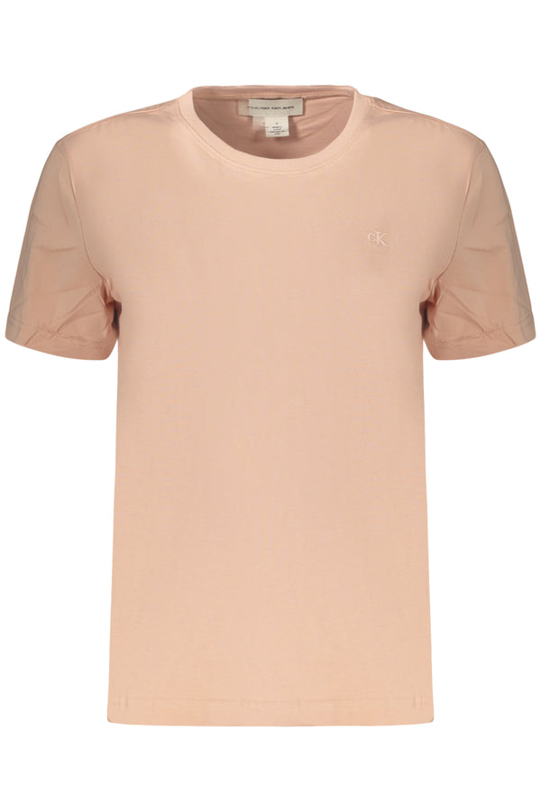 CALVIN KLEIN T-SHIRT MANICHE CORTE DONNA ROSA
