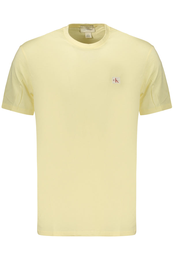 CALVIN KLEIN T-SHIRT MANICHE CORTE UOMO GIALLO