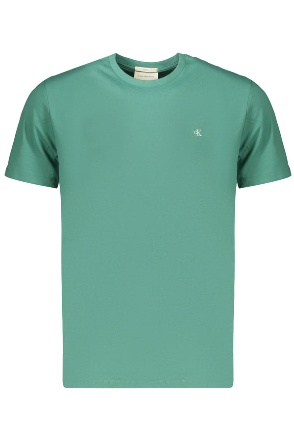 CALVIN KLEIN T-SHIRT MANICHE CORTE UOMO VERDE