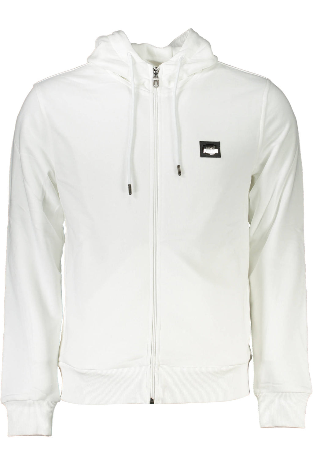 CAVALLI CLASS FELPA CON ZIP UOMO BIANCO