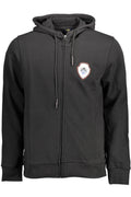 CAVALLI CLASS FELPA CON ZIP UOMO NERO