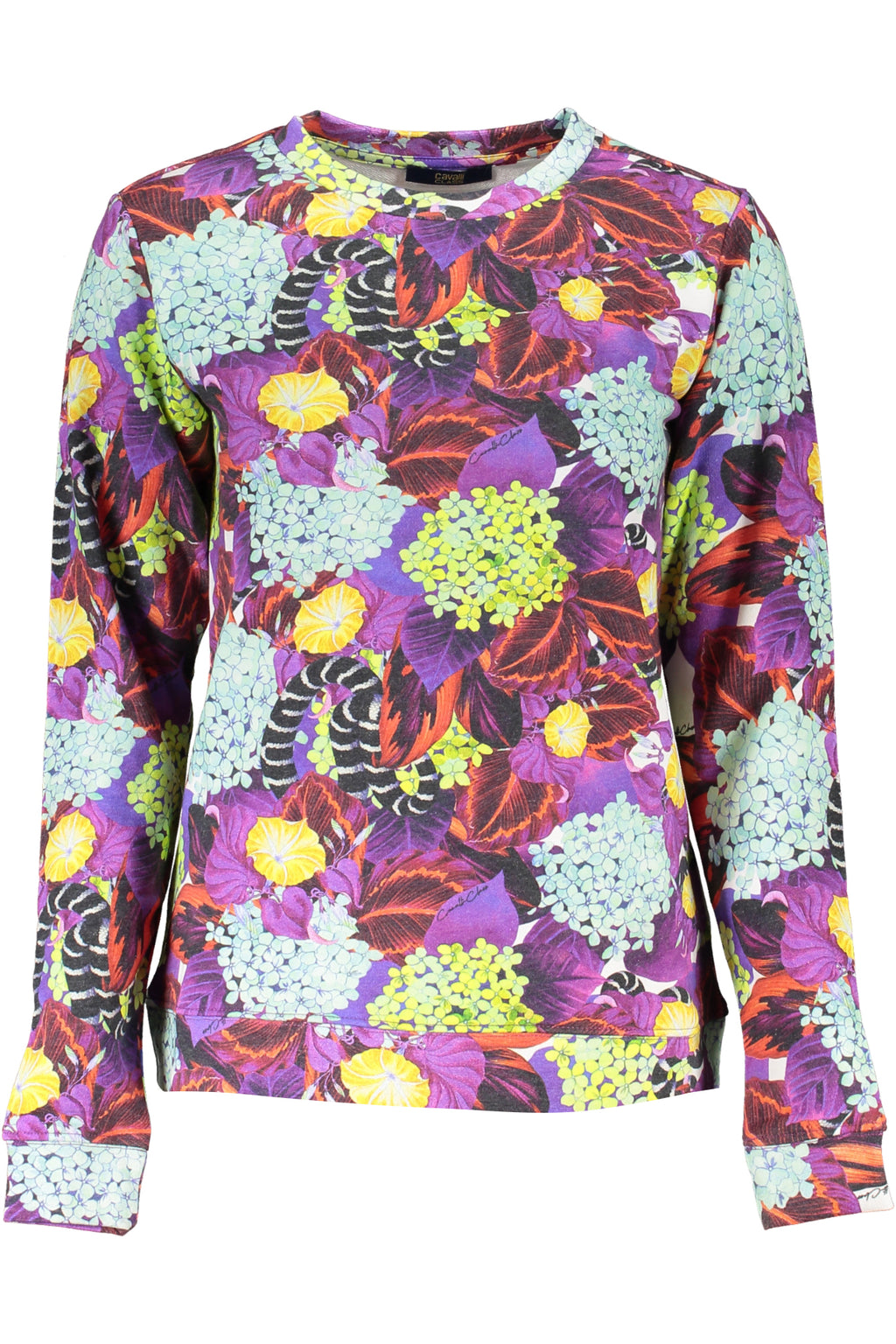 CAVALLI CLASS FELPA SENZA ZIP DONNA VIOLA