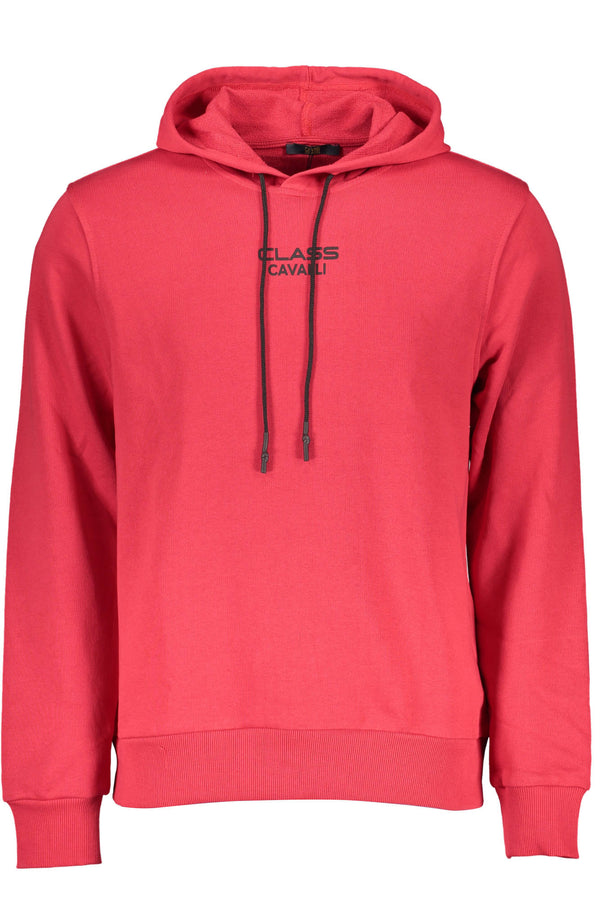 CAVALLI CLASS FELPA SENZA ZIP UOMO ROSSO