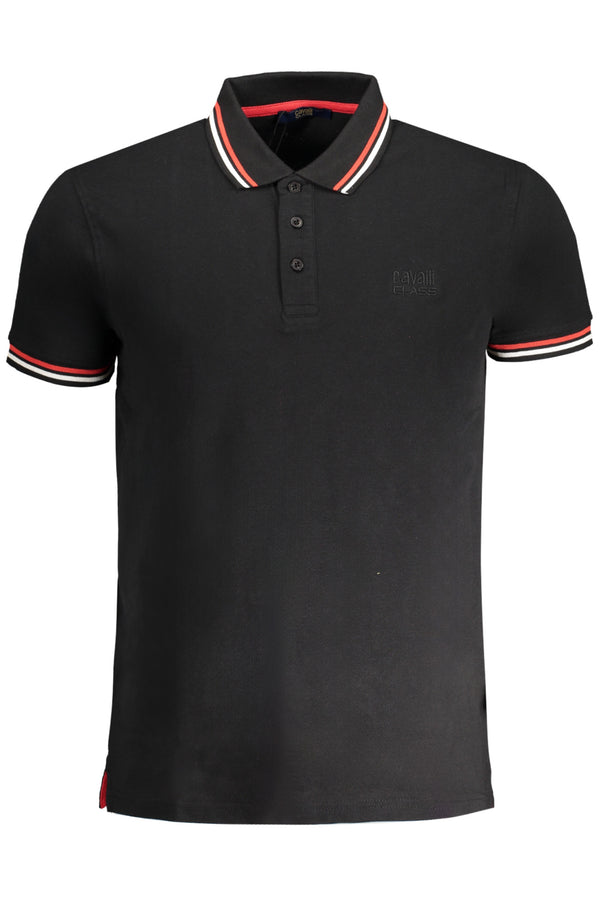 CAVALLI CLASS POLO MANICHE CORTE UOMO NERO
