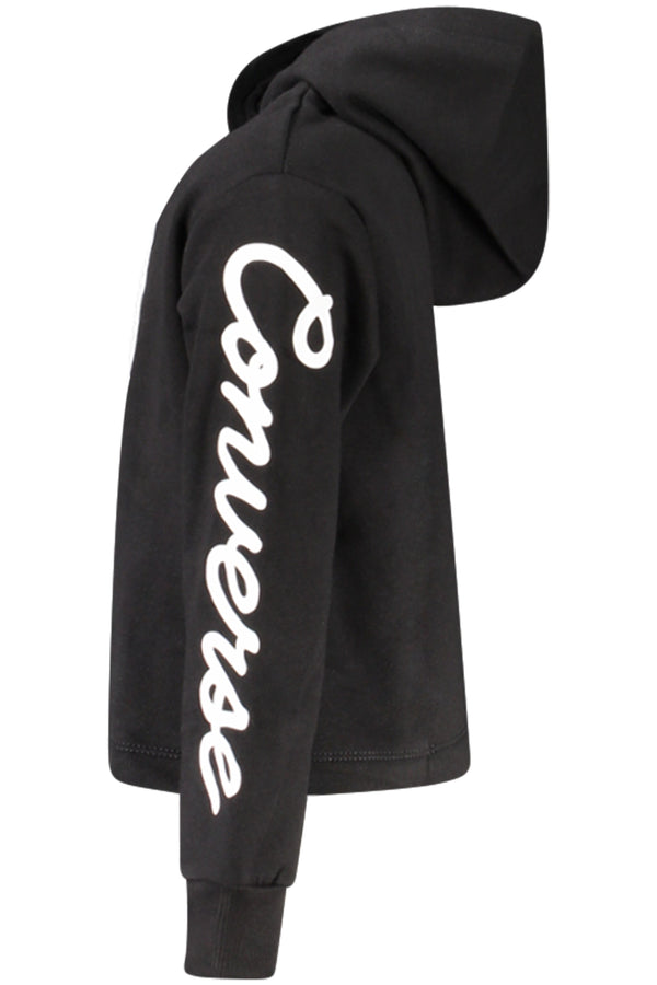 CONVERSE FELPA SENZA ZIP BAMBINA NERO