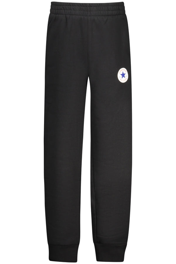 CONVERSE PANTALONE TUTA LUNGO BAMBINO NERO