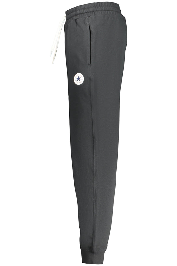 CONVERSE PANTALONE TUTA LUNGO UOMO NERO