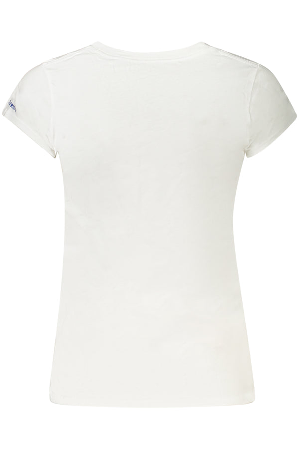 CONVERSE T-SHIRT MANICHE CORTE BAMBINA BIANCO