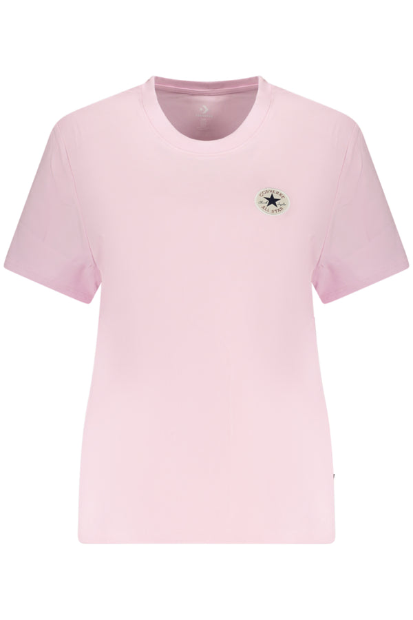 CONVERSE T-SHIRT MANICHE CORTE DONNA ROSA