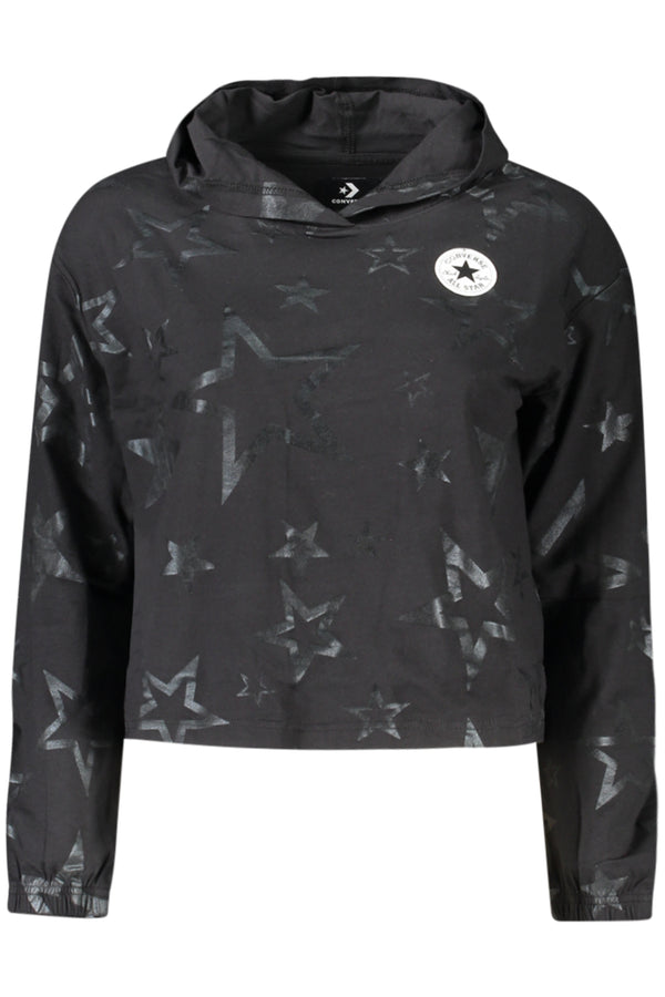 CONVERSE T-SHIRT MANICHE LUNGHE BAMBINA NERO