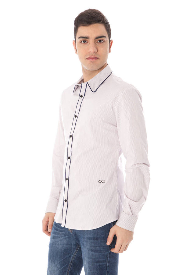 COSTUME NATIONAL CAMICIA MANICHE LUNGHE UOMO ROSA
