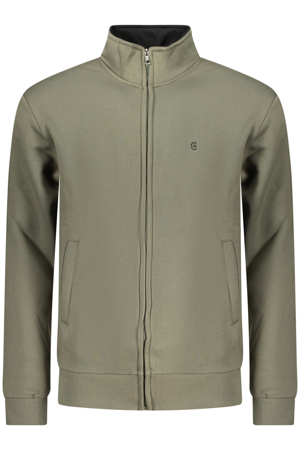COVERI MOVING FELPA CON ZIP UOMO VERDE