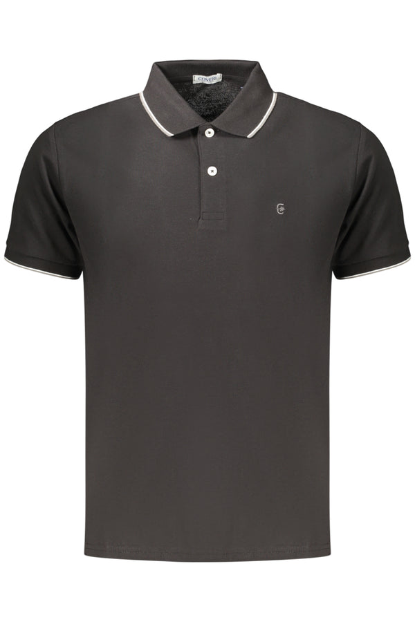 COVERI MOVING POLO MANICHE CORTE UOMO NERO