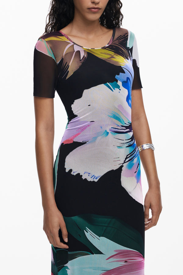 DESIGUAL ABITO LUNGO DONNA NERO