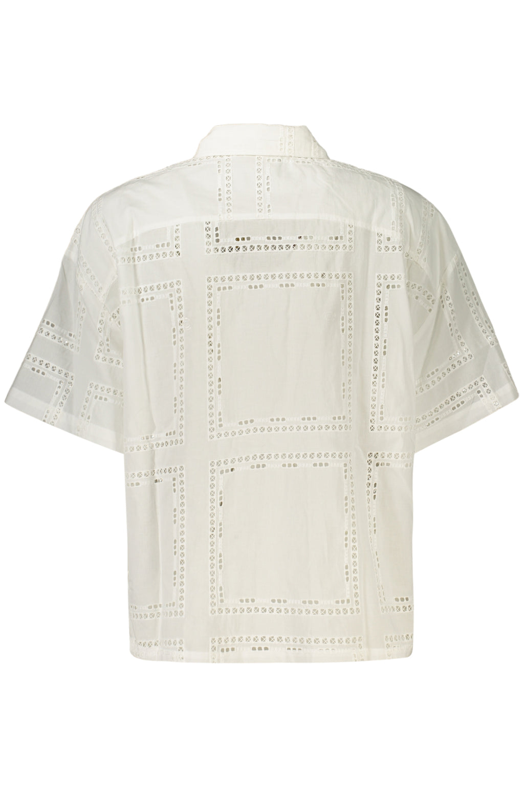 DESIGUAL CAMICIA MANICHE CORTE DONNA BIANCO