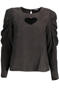 DESIGUAL CAMICIA MANICHE LUNGHE DONNA NERO