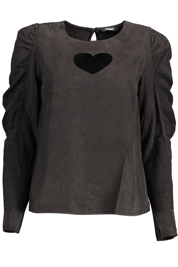 DESIGUAL CAMICIA MANICHE LUNGHE DONNA NERO