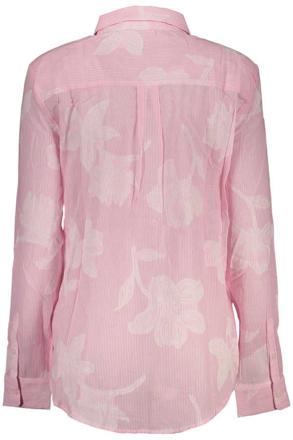 DESIGUAL CAMICIA MANICHE LUNGHE DONNA ROSA