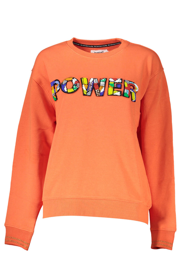 DESIGUAL FELPA SENZA ZIP DONNA ARANCIO