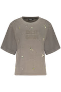 DESIGUAL FELPA SENZA ZIP DONNA GRIGIO