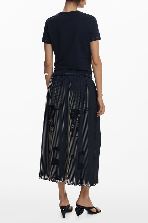 DESIGUAL GONNA LUNGA DONNA NERO