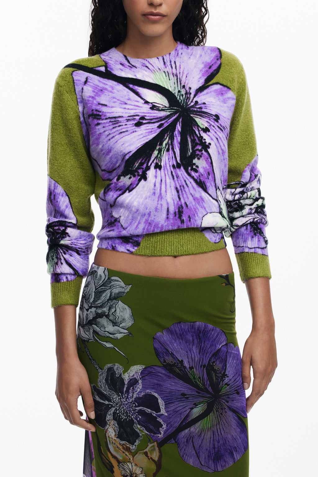 DESIGUAL GONNA LUNGA DONNA VERDE