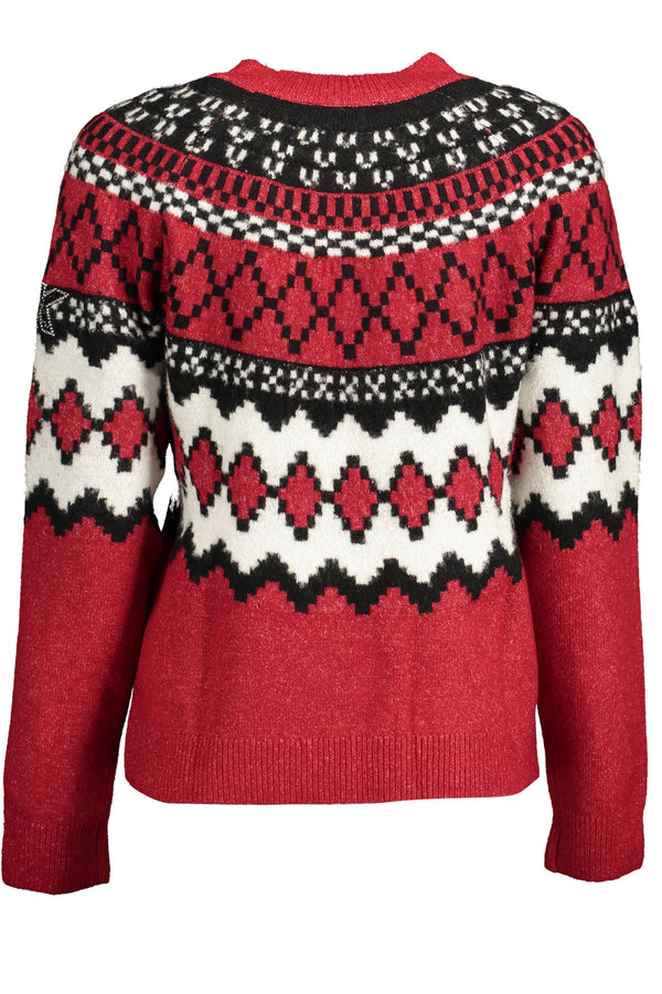 DESIGUAL MAGLIONE DONNA ROSSO