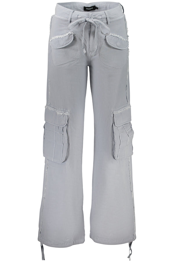 DESIGUAL PANTALONE DONNA AZZURRO