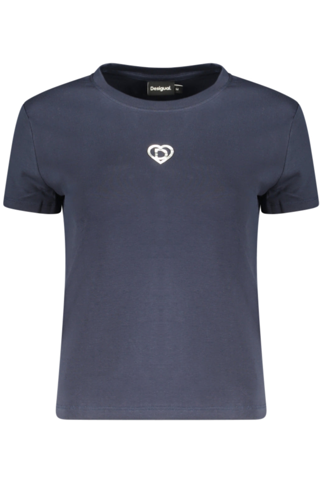 DESIGUAL T-SHIRT MANICHE CORTE DONNA BLU